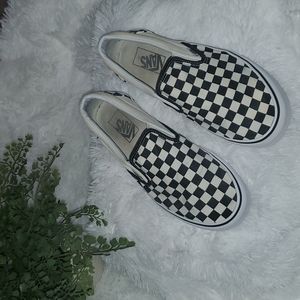 Van Checkerboard Classic slip on Women's 9.5